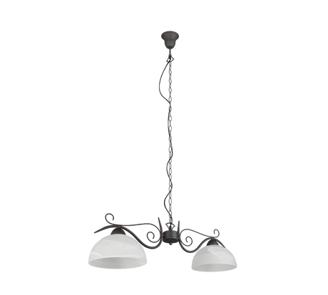 Lámpara de techo colgante Trio Country LED rusty 2700K 150cm R3432-24