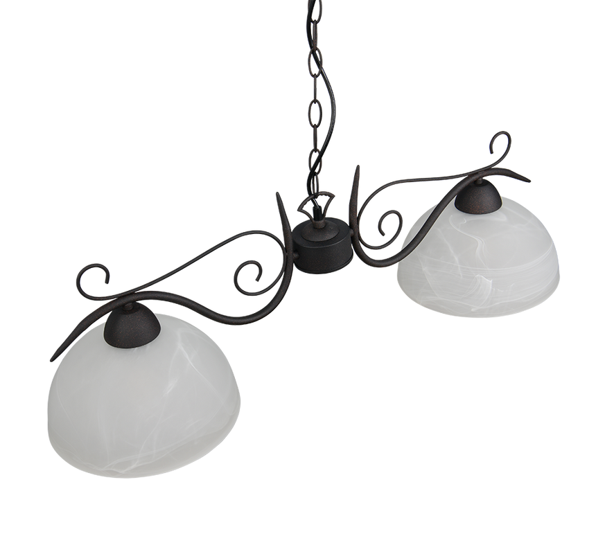 Lámpara de techo colgante Trio Country LED rusty 2700K 150cm R3432-24
