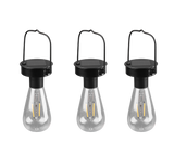 Lámpara colgante de exterior Trio Campus LED negro mate solar IP44 23,5cm R35146