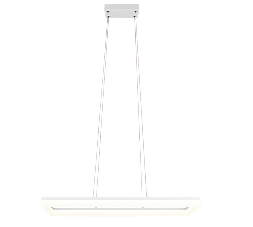 Lámpara de techo colgante Trio Camino LED blanco mate 4000K 150cm R35771131