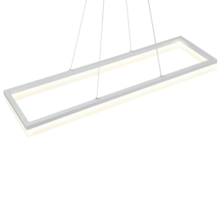 Lámpara de techo colgante Trio Camino LED blanco mate 4000K 150cm R35771131
