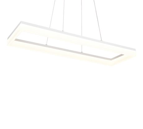 Lámpara de techo colgante Trio Camino LED blanco mate 4000K 150cm R35771131