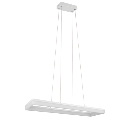 Lámpara de techo colgante Trio Camino LED blanco mate 4000K 150cm R35771131