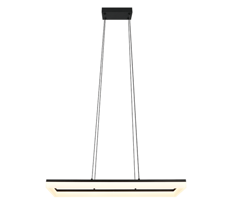 Lámpara de techo colgante Trio Camino LED negro mate 3000K 150cm R35771132