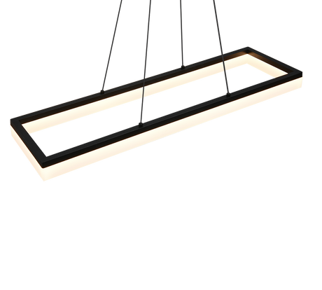 Lámpara de techo colgante Trio Camino LED negro mate 3000K 150cm R35771132