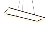 Lámpara de techo colgante Trio Camino LED negro mate 3000K 150cm R35771132