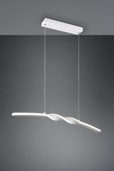 Lámpara de techo colgante Trio Ginko LED blanco mate 4000K 150cm R35791131