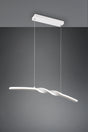 Lámpara de techo colgante Trio Ginko LED blanco mate 4000K 150cm R35791131