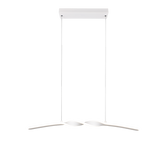 Lámpara de techo colgante Trio Ginko LED blanco mate 4000K 150cm R35791131