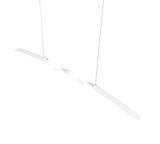 Lámpara de techo colgante Trio Ginko LED blanco mate 4000K 150cm R35791131