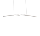 Lámpara de techo colgante Trio Ginko LED blanco mate 4000K 150cm R35791131