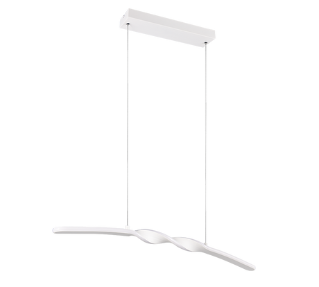 Lámpara de techo colgante Trio Ginko LED blanco mate 4000K 150cm R35791131