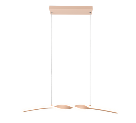 Lámpara de techo colgante Trio Ginko LED sand 3000K 150cm R35791166