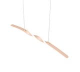Lámpara de techo colgante Trio Ginko LED sand 3000K 150cm R35791166