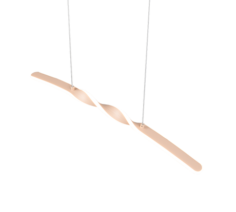 Lámpara de techo colgante Trio Ginko LED sand 3000K 150cm R35791166