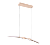 Lámpara de techo colgante Trio Ginko LED sand 3000K 150cm R35791166
