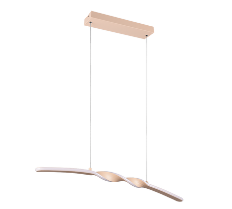 Lámpara de techo colgante Trio Ginko LED sand 3000K 150cm R35791166