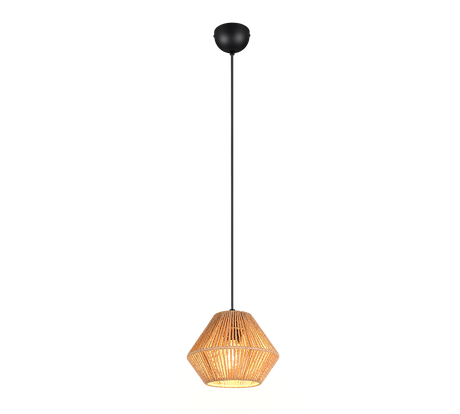 Lámpara de techo colgante Trio Lucille negro mate 150cm R36111026