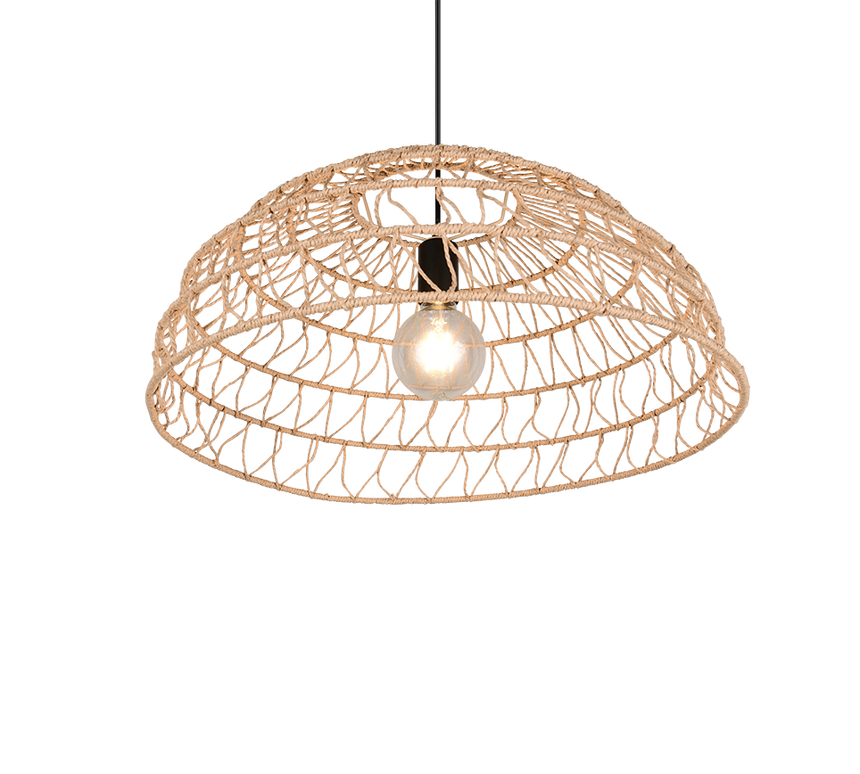 Lámpara de techo colgante Trio Paulette LED negro mate 2700K 150cm R36141026