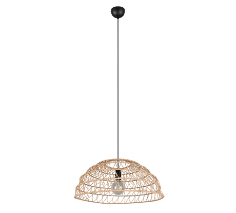 Lámpara de techo colgante Trio Paulette LED negro mate 2700K 150cm R36141026
