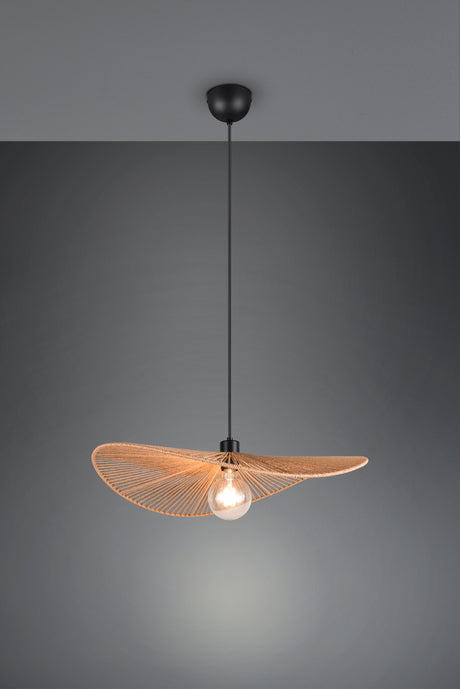 Lámpara de techo colgante Trio Laurine LED negro mate 2700K 150cm R36161026