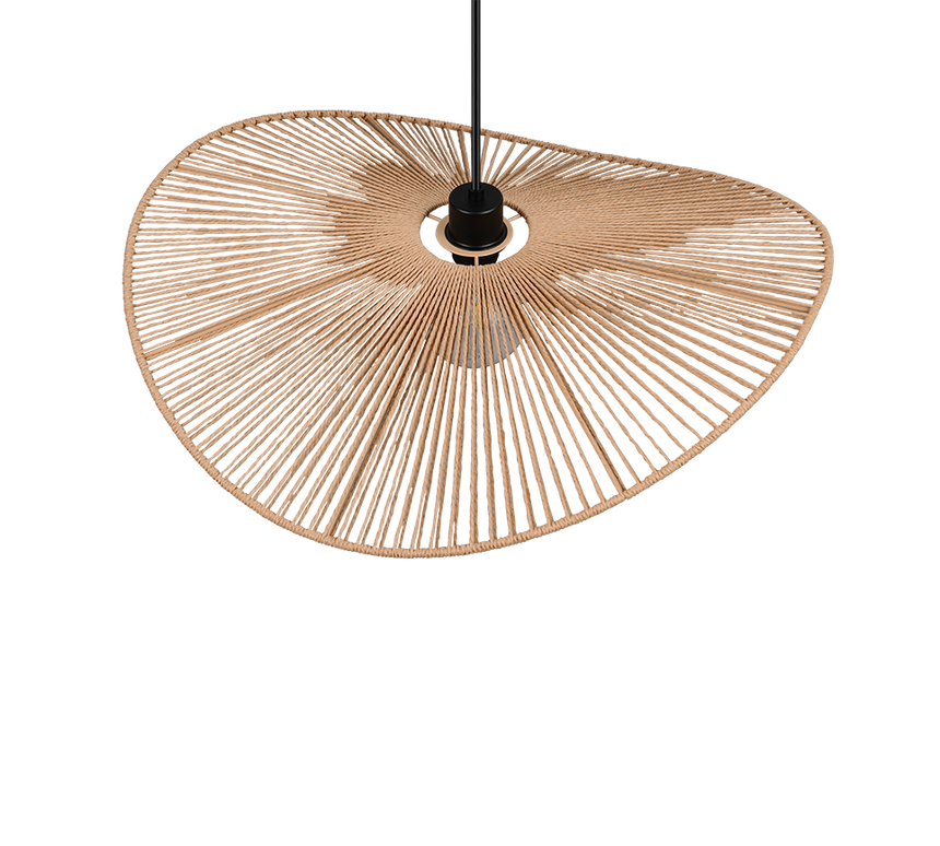 Lámpara de techo colgante Trio Laurine LED negro mate 2700K 150cm R36161026