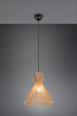 Lámpara de techo colgante Trio Rosalie LED negro mate 2700K 150cm R36191036