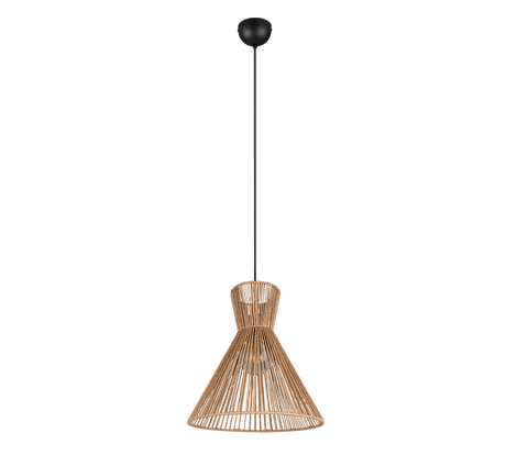Lámpara de techo colgante Trio Rosalie LED negro mate 2700K 150cm R36191036