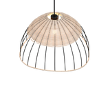 Lámpara de techo colgante Trio Sandrine LED negro mate 2700K 150cm R36211032