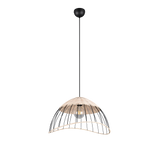Lámpara de techo colgante Trio Sandrine LED negro mate 2700K 150cm R36211032