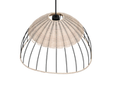 Lámpara de techo colgante Trio Sandrine LED negro mate 2700K 150cm R36211032