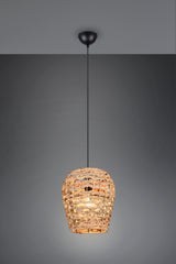 Lámpara de techo colgante Trio Jean LED negro mate 2700K 150cm R36221036