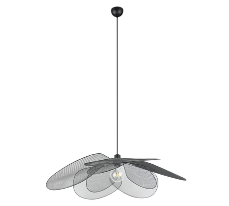 Lámpara de techo colgante Trio Fleure LED negro mate 2700K 150cm R36291032