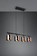 Lámpara de techo colgante Trio Jason bronzefarbig 150cm R36304064