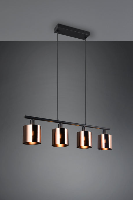 Lámpara de techo colgante Trio Jason LED bronzefarbig 2700K 150cm R36304064