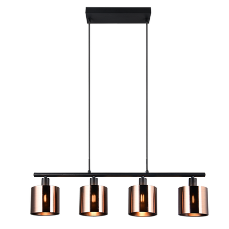 Lámpara de techo colgante Trio Jason LED bronzefarbig 2700K 150cm R36304064