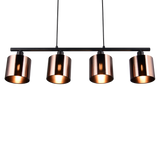Lámpara de techo colgante Trio Jason LED bronzefarbig 2700K 150cm R36304064