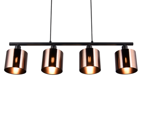 Lámpara de techo colgante Trio Jason LED bronzefarbig 2700K 150cm R36304064