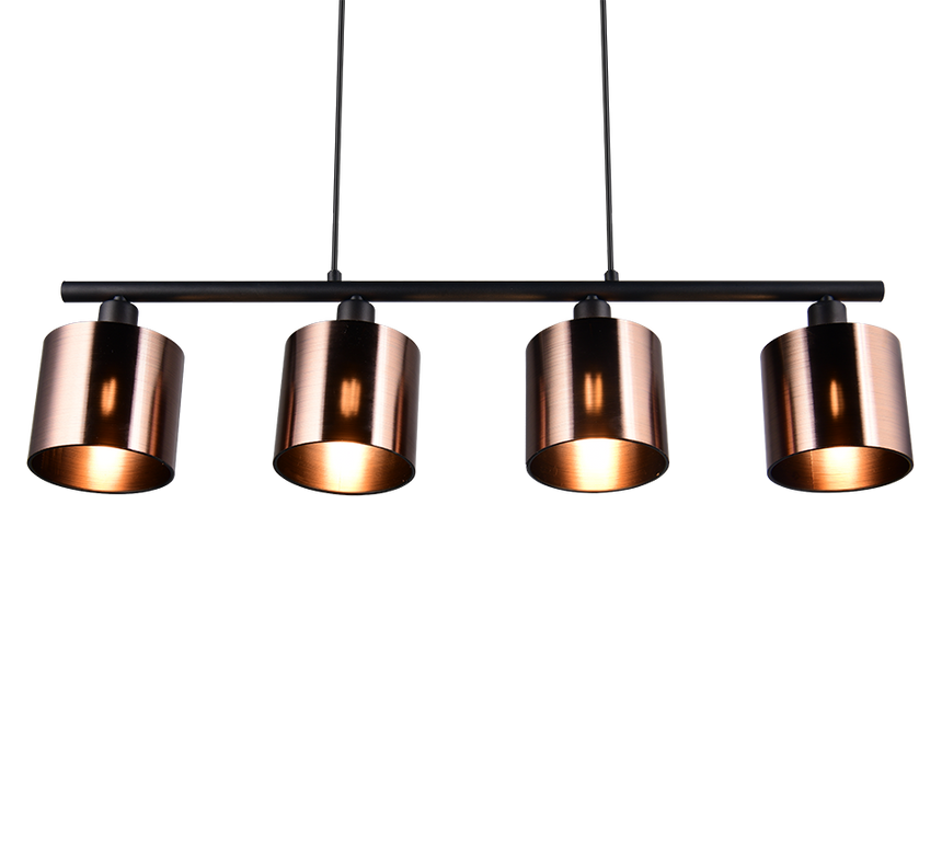 Lámpara de techo colgante Trio Jason LED bronzefarbig 2700K 150cm R36304064