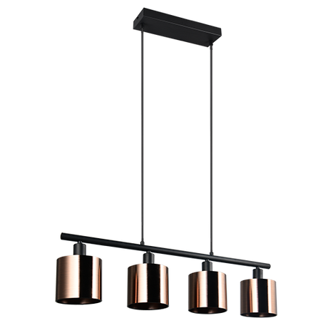 Lámpara de techo colgante Trio Jason LED bronzefarbig 2700K 150cm R36304064