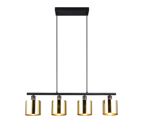 Lámpara de techo colgante Trio Jason LED gold-colored 2700K 150cm R36304079