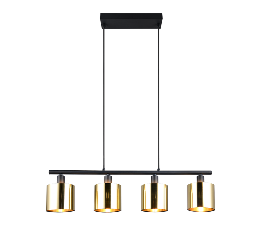 Lámpara de techo colgante Trio Jason LED gold-colored 2700K 150cm R36304079