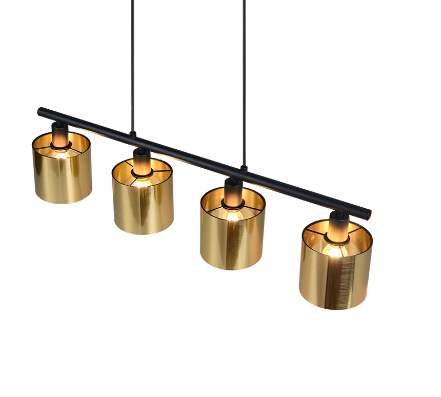 Lámpara de techo colgante Trio Jason LED gold-colored 2700K 150cm R36304079