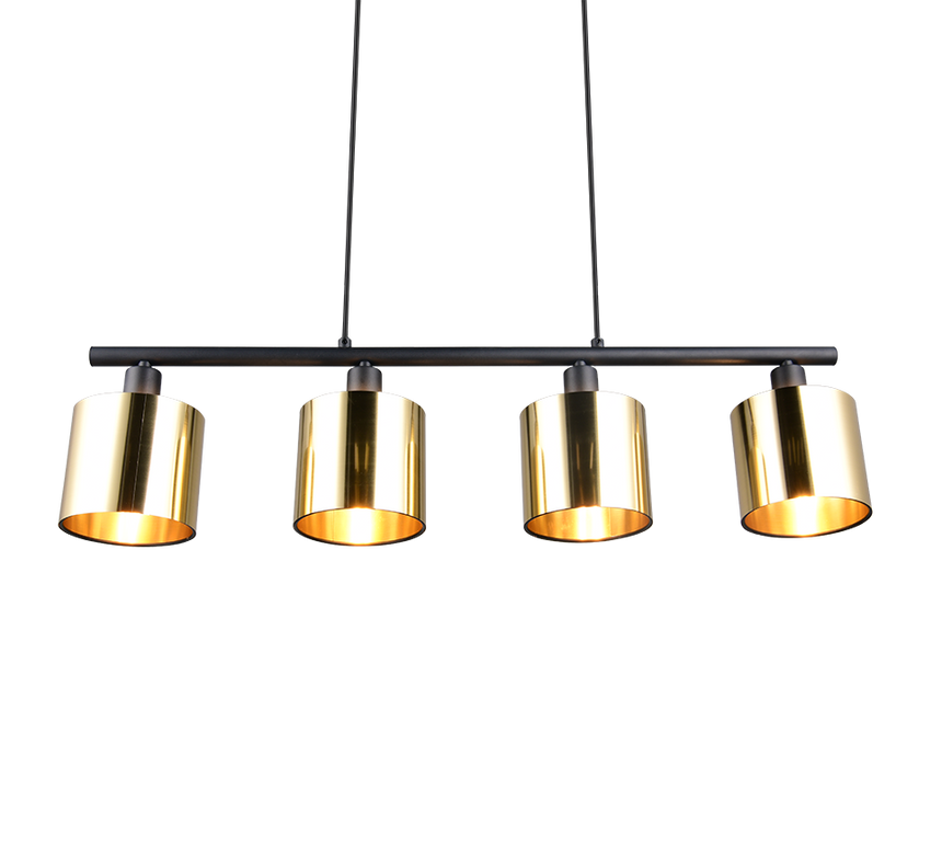Lámpara de techo colgante Trio Jason LED gold-colored 2700K 150cm R36304079