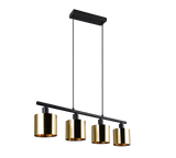Lámpara de techo colgante Trio Jason LED gold-colored 2700K 150cm R36304079