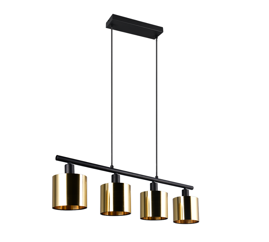 Lámpara de techo colgante Trio Jason LED gold-colored 2700K 150cm R36304079