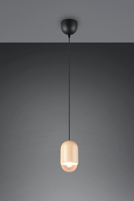 Lámpara de techo colgante Trio Nara LED madera 3000K 150cm R36311030