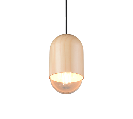 Lámpara de techo colgante Trio Nara LED madera 3000K 150cm R36311030