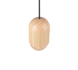 Lámpara de techo colgante Trio Nara LED madera 3000K 150cm R36311030