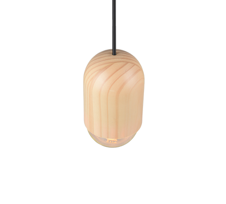 Lámpara de techo colgante Trio Nara LED madera 3000K 150cm R36311030